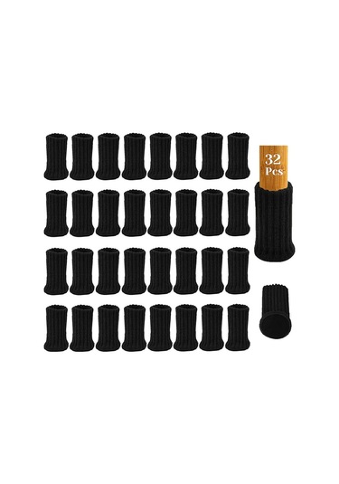 Maiyame 32 Adet Spandex Mutfak Sandalye Ayak Çorabı - Ahşap Zemin Koruması, Kayma Engeli, Sessiz Hareket Diğer