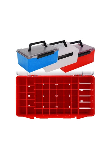 Jeehugo Pvc Malzeme Çok Bölmeli Balık Tutma Kutusu - Organize Olta Takımları İçin Beyaz