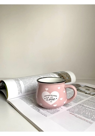 Kupa Fincan Bardak 150 Ml Hediyelik - Pembe Pembe