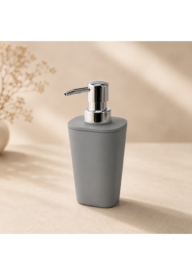 The Voguemaxima Sıvı Sabunluk Gri Kare Plastik 7x17 Cm