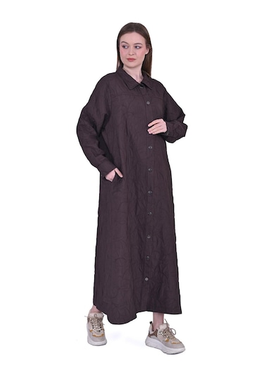 İnvee Yaprak Kap Kahve-707 Kahve