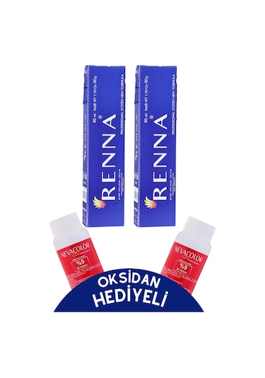 Renna Tüp Boya 2 x 60 ML 9.44 + Oksidan 2'li
