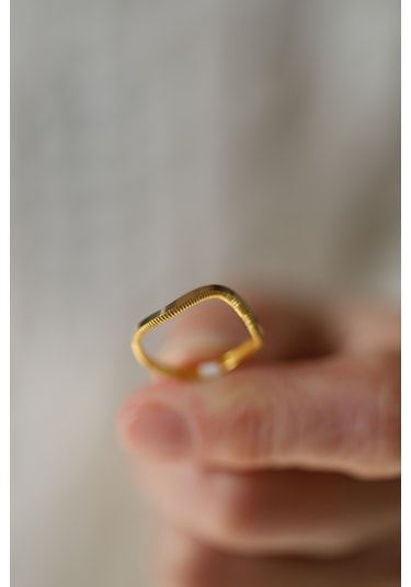 14 Ayar Altın Zikzak Ajda Yüzük - Yzk26915