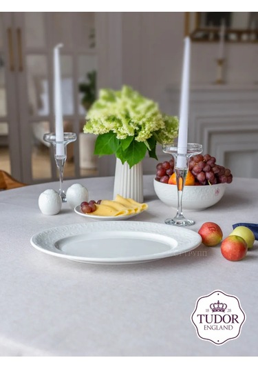 Tudor England Joyce 30,5x22,7cm Oval Tabağı 252195675 Beyaz