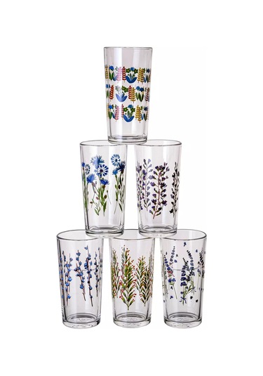 Osz Yüksek Rakımlı Cam Meyve Suyu Bardakları Seti, 6 Adet, 230 Ml 229413292 Beyaz