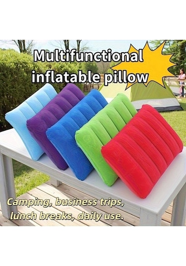 Trendooze Yatak Kamping Seyahat Şişme Yastık Pompa Portatif Gri Gri