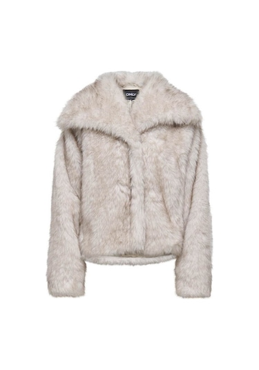 Only Onldawn Life Faux Fur Taş Kadın Ceket 15348977 Taş Only Onldawn Life Faux Fur Taş Kadın Ceket 15348977 Taş