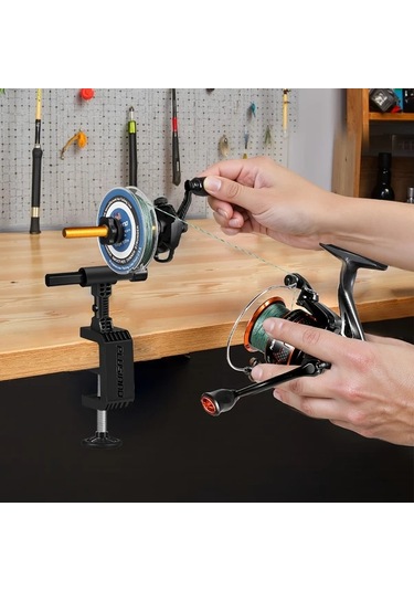 Xuweiwei Çok Fonksiyonlu Balıkçılık Hattı Makinesi Masa Kelepçesi Biriktiricisi 01 Döner Makara Pvc Malzeme Balıkçılık Aksesuarları