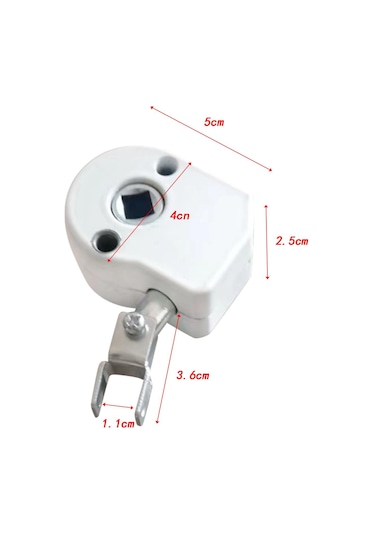 Homyl Dış Mekan Metal Tente Krank Şanzıman Beyaz 360 Derece Beyaz