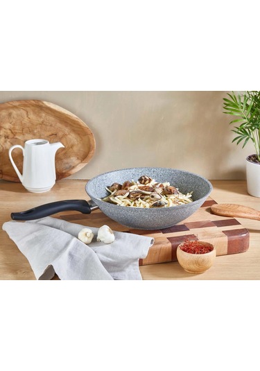 Falez Granit Tava 24 Cm Ve 28 Cm Wok Tava Granit