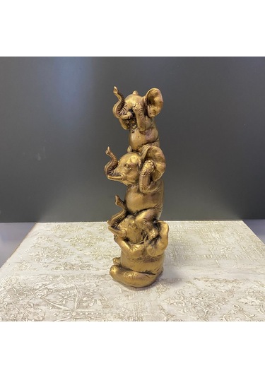 Üst Üste 3 Neşeli Fil Biblo