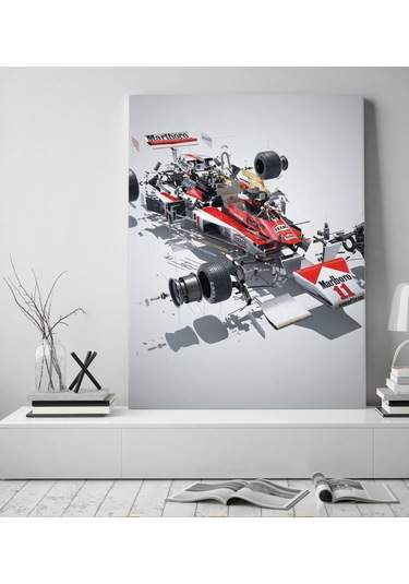Bk Gift Formula 1 Tasarımlı Kanvas Tablo 50x70cm-8 Bkbitmeyen98189 Bk