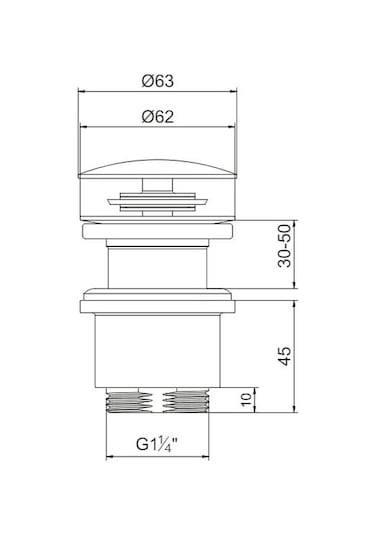 Eca Yak 102199627 Bas Bırak Taşmasız Lavabo Sifon Başlığı Krom
