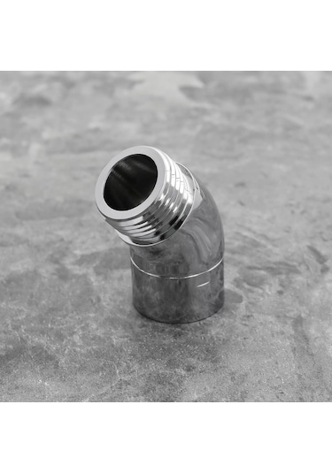 135 Derece Duş Kolu Dirsek Adaptörü, Kulplu Duş Başlığı Dirsek Adaptörü, Krom
