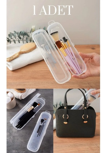 Multix Kilitli Kapak Kalemlik - Makyaj Fırçası Kalem Silgi Düzenl