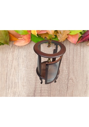 Bengimobilya Gümüşlük Yuvarlak Model 98 Cm Parlak Ceviz Kayın Lükens Aslan Aya