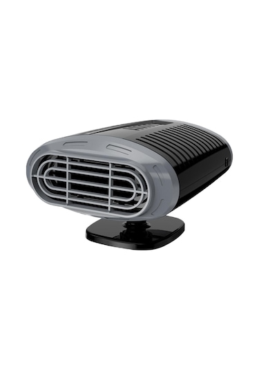 Suntek 120w 360 Dönebilen Isıtma Soğutma 2 Dişli 12 V Oto Isıtıcı Fanı Gri
