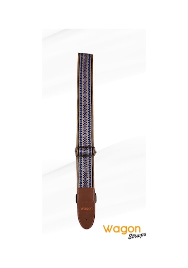 Wagon Straps Vintage Serisi Gitar Askısı - Blue Grass