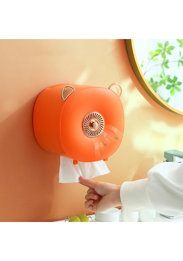 Suntek Kendinden Yapışkanlı Duvara Monte Banyo Kağıt Turuncu Turuncu