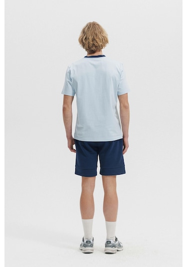 Ellesse Erkek T Shirt Em458-bl Mavi Mavi