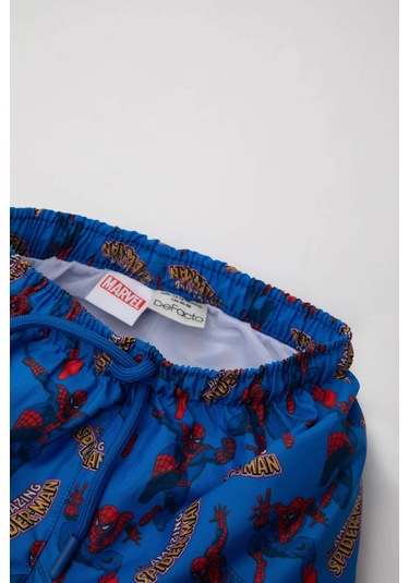 DeFacto Erkek Bebek Marvel Comics Micro Deniz Şortu B9669A524SMBE404 Mavi