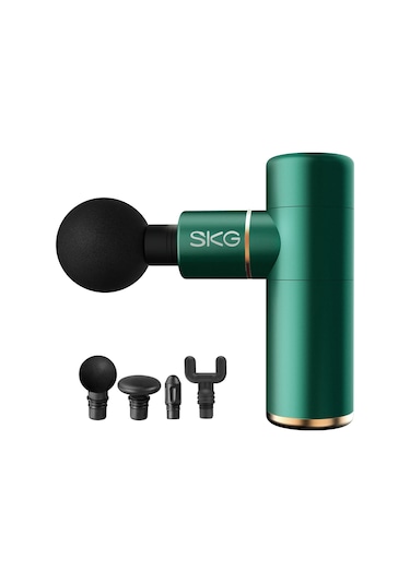 Skg F3 Masaj Tabancası, Yeşil, 4 Darbe Yoğunluğu, Farklı Bölgelerde Kullanıma 4 Modüler Masaj Başlığı Yeşil