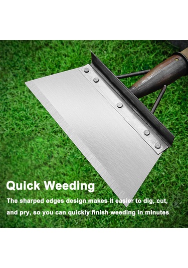 Yuntech01 Çok Amaçlı Çelik Shovel 30 Cm - Gevşek Toprak, Çim Ve Çöp Temizliği İçin Dayanıklı Ve Keskin Uçlu Bahçe Aleti