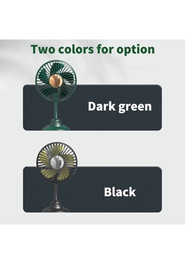 Taşınabilir Mini Araba Fanı Düşük Gürültülü Güçlü Sessiz Fan 3 Hız Ayarları 360 Derece Döndürme Ar Ev / Ofis / Vantilatör 53042836
