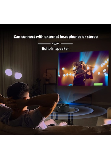 T200 1500LM 1920x1080P LED Mini Projektör