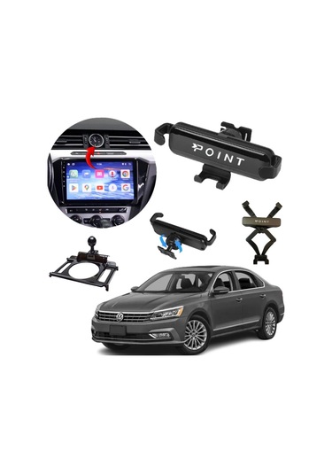 Vw Passat B8 Araca Özel Cep Telefon Tutacağı Robotik Oynar Başlıklı 2015-2018 Arası Profesyonel Ürün