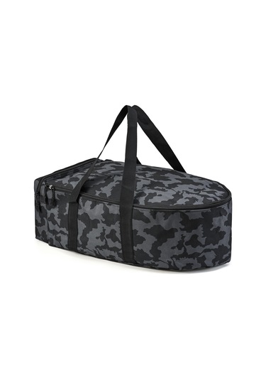 Aubyhe Balık Tutma Botu Depolama Çantası - Siyah Kamo, Su Geçirmez 1000d Oxford Kumaş, Taşınması Kolay Balıkçı Gereci