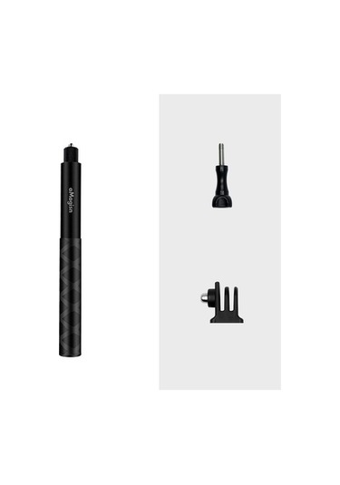 Novahub Amagisn 120cm Görünmez Düz Çekmeli Selfie Çubuğu Spor Kamera Aksesuarları