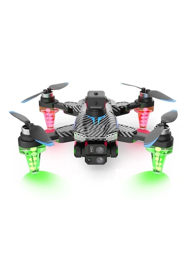 C19s Hd Dual 360 Kamera Katlanabilir Çantalı Drone Seti Karbon