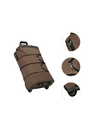 Suntek Duffel Çantası Dış Hava Spor Gezileri Için Kahverengi Kahverengi