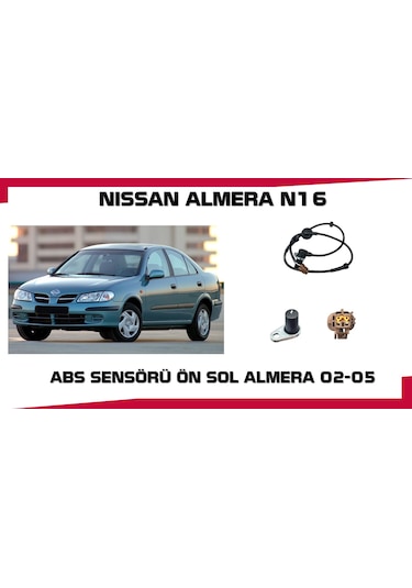 Almera Abs Sensörü Ön Sol 02-05