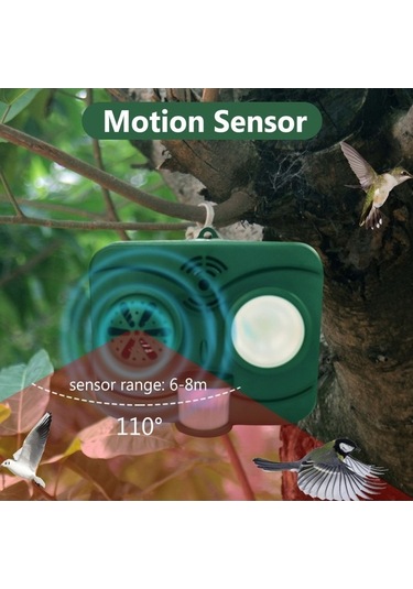 Bloomnest Güneş Enerjili Köpek/kuş Kovucu - Bahçe, Çiftlik, Meyve Bahçesi İçin Açık Hava Güvenliği