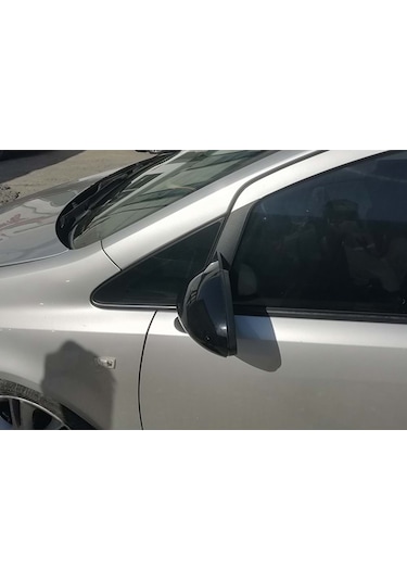 Corsa D Yarasa Ayna Kapağı Plastik Parlak Siyah