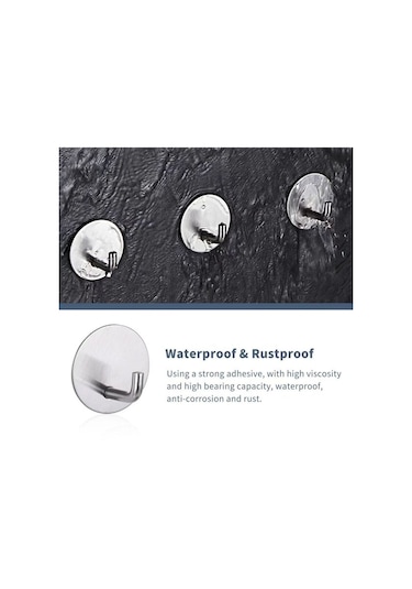 Adet 3m Yapışkanlı Kancalar Banyo Mutfak Kancaları Elbise Kancaları Bornoz Kancaları Kapı Arkası Kancaları