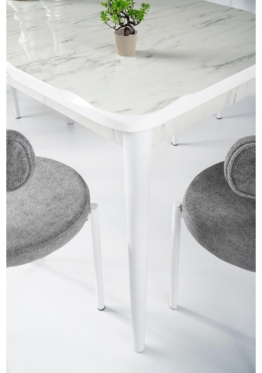 Yakamoz Alfa Mdf Mutfak Masa Sandalye Takımı 80x130cm