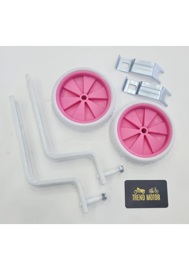 Trend 20 Jant Yan Denge Tekeri Pembe Angels - Kız Çocuk Bisiklet Beyaz - Pembe