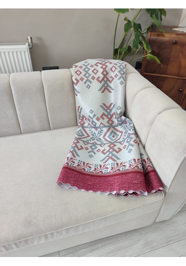 Koltuk Örtüsü Kaymaz Kilim Kırmızı