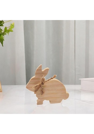 Pazly Tavşan Suntek Stil-b Orta Masaüstü İşareti Ahşap Cv