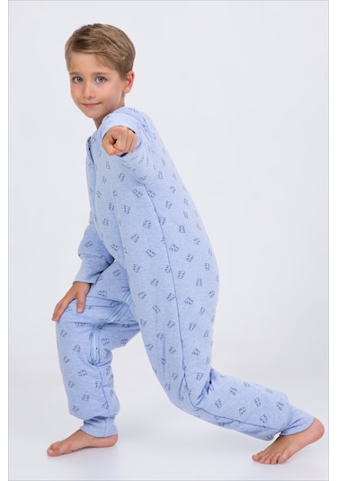 Erkek Çocuk Kalın Elyaf Dolgulu Premium Kalite 2.5 Tog Desenli Uyku Tulumu-mavi-siyah Mavi - Siyah Erkek Çocuk Kalın Elyaf Dolgulu Premium Kalite 2.5 Tog Desenli Uyku Tulumu-mavi-siyah Mavi - Siyah