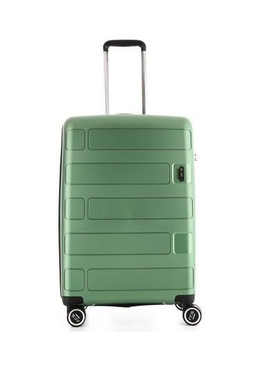 Ççs 5236 Polipropilen Orta Boy Valiz Beyaz-mor Beyaz - Mor