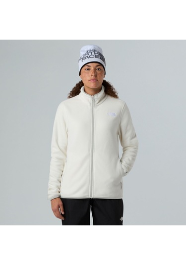 The North Face Kadın Glacier Tam Fermuarlı Polar Nf0a8d2fqlı1 Beyaz