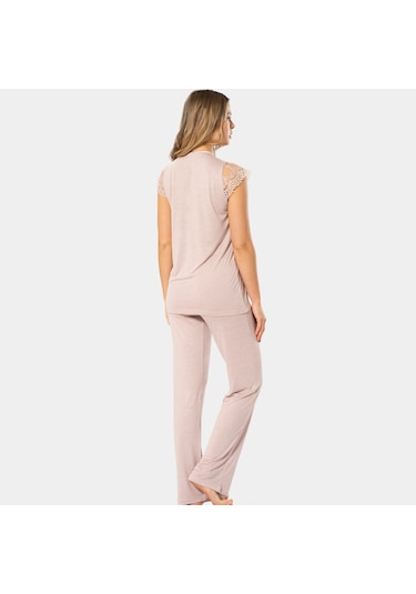 Türen Kadın Lohusa Pijama Takımı 3294/pudra