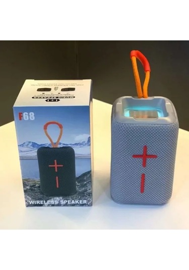 F68 Saplı Taşınabilir Bluetooth Hoparlör, Renkli Işıklar, Tws