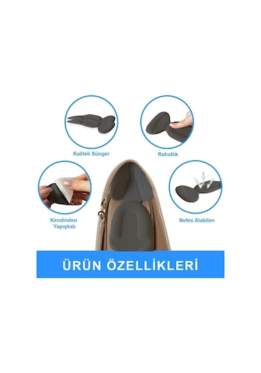 Active Team SP08 - Yapışkanlı Topuk Koruma | Topuk Vurma Önleyici Ped