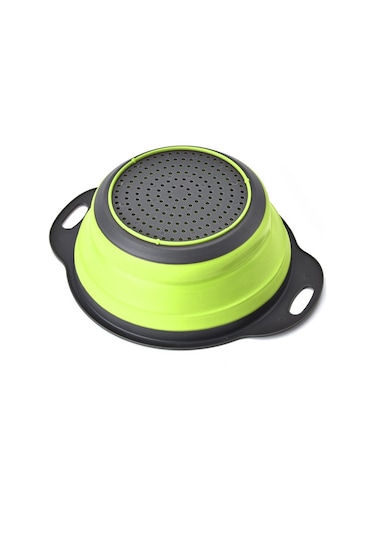 Cbtx Yaratıcı Katlanır Sebze Meyve Depolama Sepeti Organizatör Drenaj Sepeti, L, Boyut: 29.5 23.5 10cm Yeşil