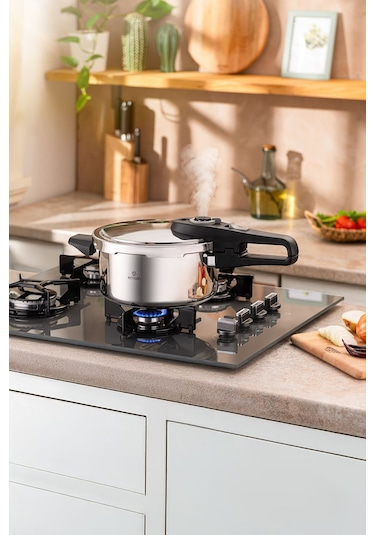 Emsan Fast Cooker Çift Emniyetli Düdüklü Tencere 4 Lt Siyah